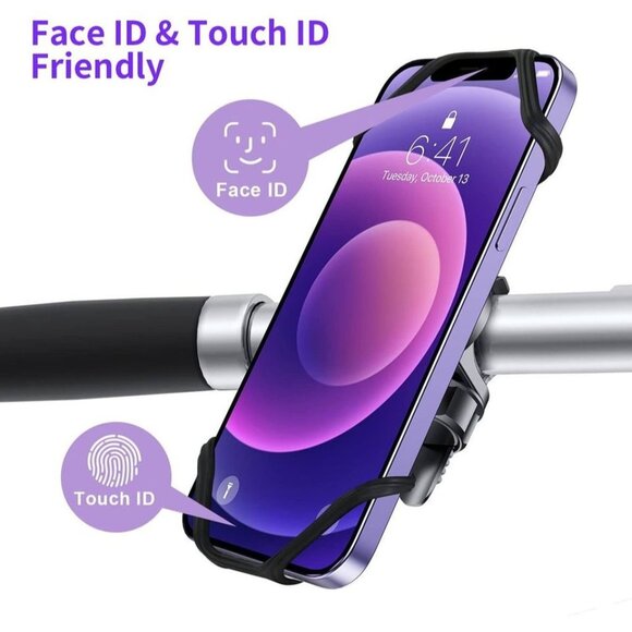 Bike Phone Mount, [Detachable] Silicone - Picture 3 of 6